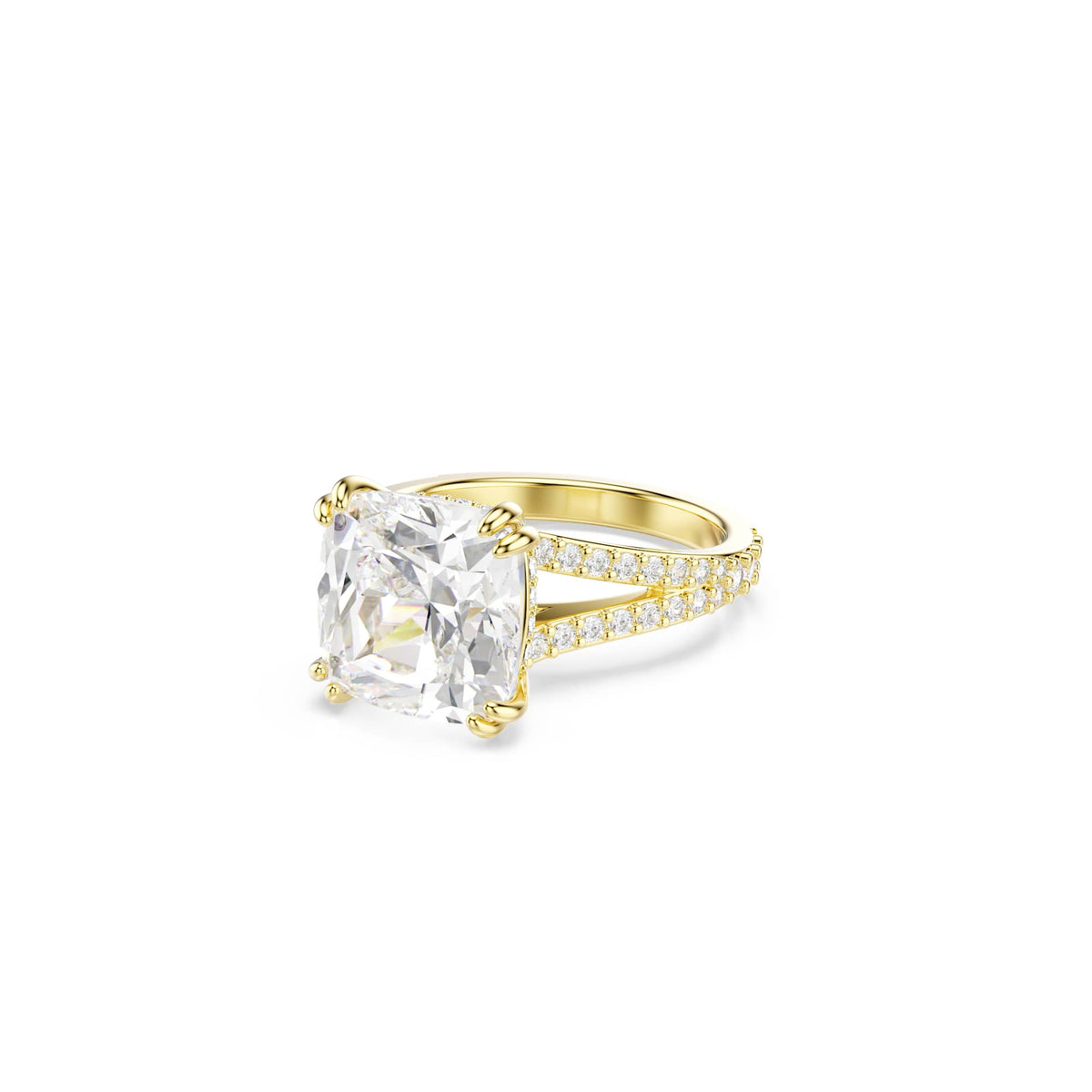 Swarovski Stilla Square Cut Pavé Cocktail Ring