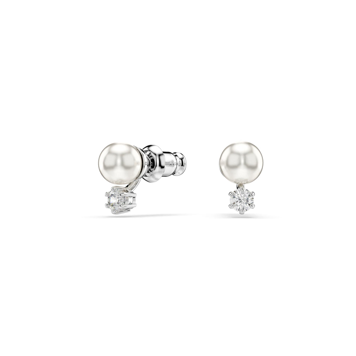 Swarovski Matrix Crystal Pearl Stud Earring