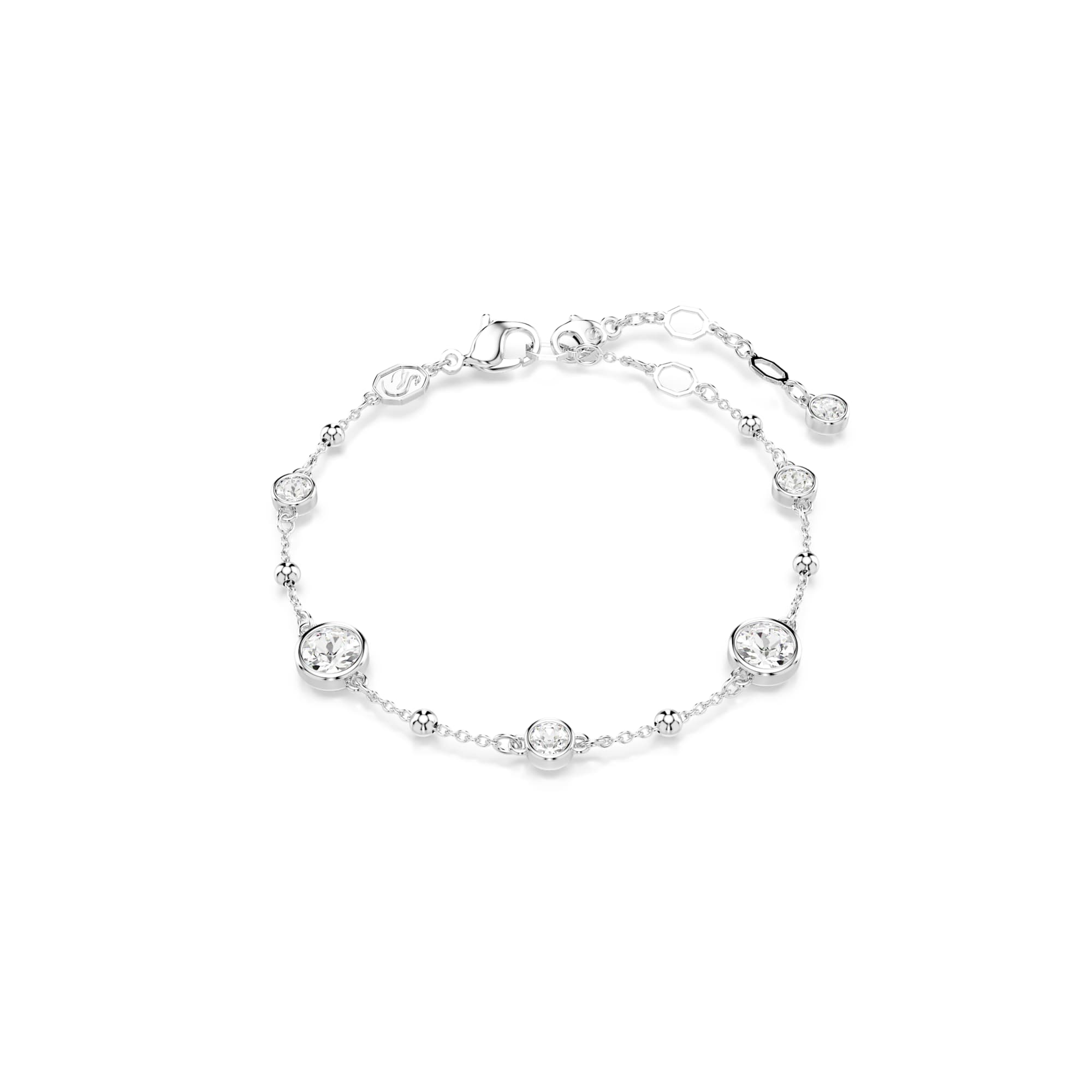 Swarovski Imber Round Cut Bracelet Rhodium Plated — view 2