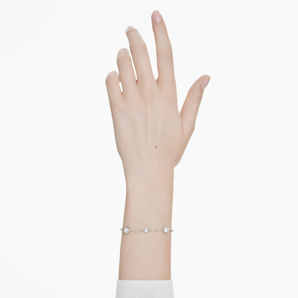 Swarovski Imber Round Cut Bracelet Rhodium Plated — view 3