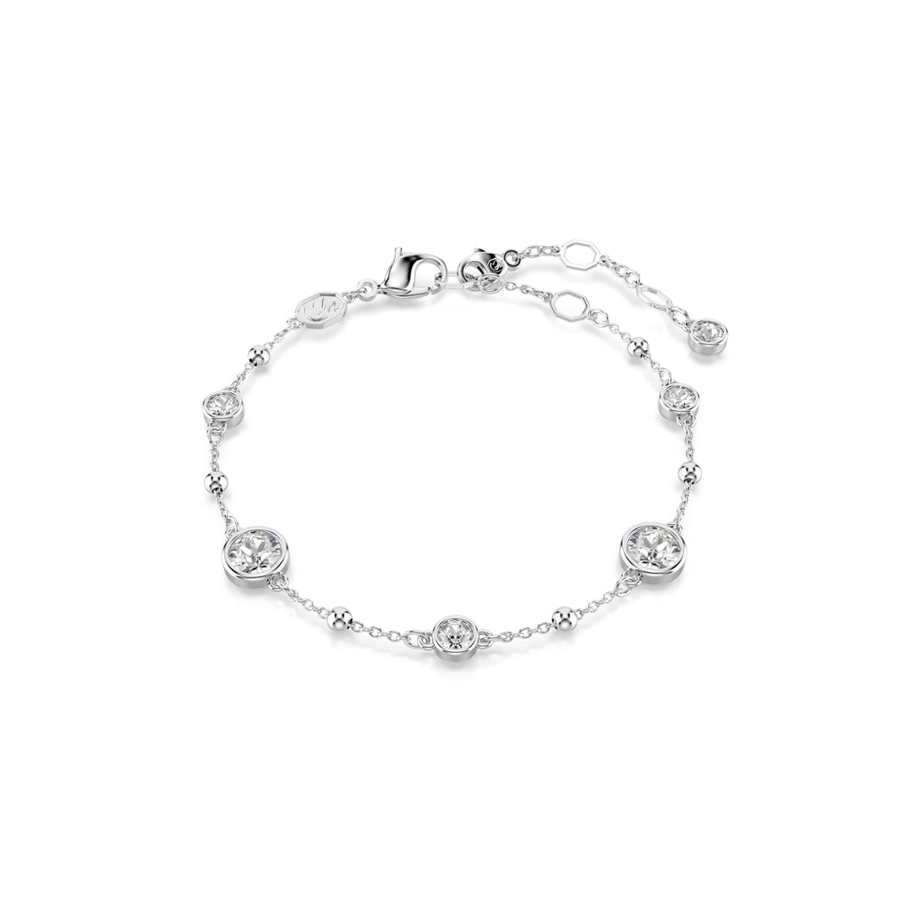 Swarovski Imber Round Cut Bracelet Rhodium Plated