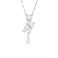 Swarovski Matrix. Mixed Cuts Pendant, Rhodium Plated
