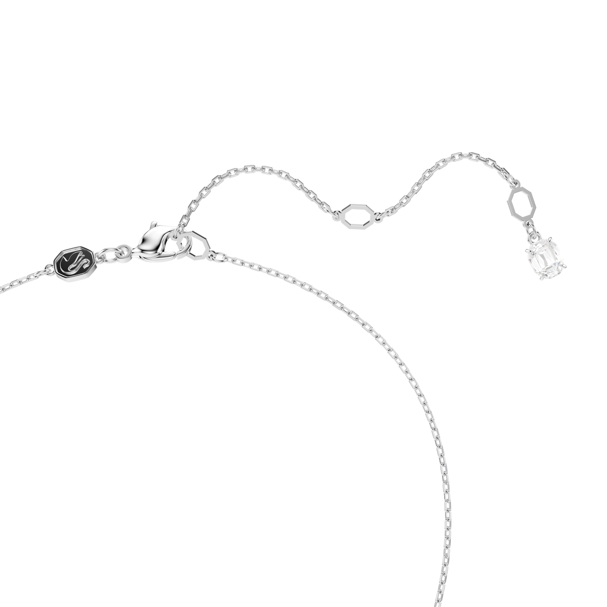 Swarovski Matrix. Mixed Cuts Pendant, Rhodium Plated — view 3