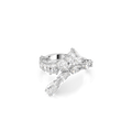 Swarovski Matrix Mixed Cuts Ring Rhodium Plated