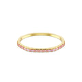 Swarovski Matrix Pink Baguette Cut Bangle Gold Plated