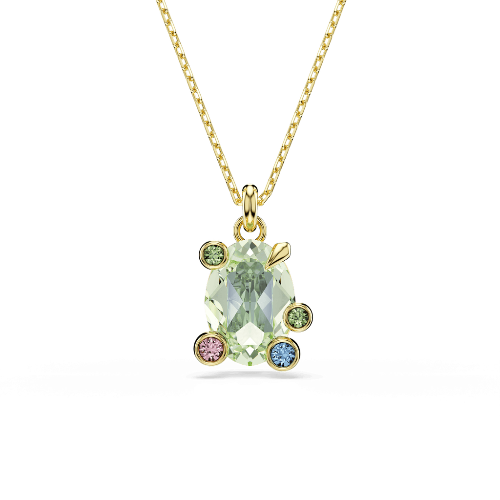 Swarovski Gema Multicoloured Pendant Gold Plated