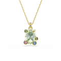 Swarovski Gema Multicoloured Pendant Gold Plated