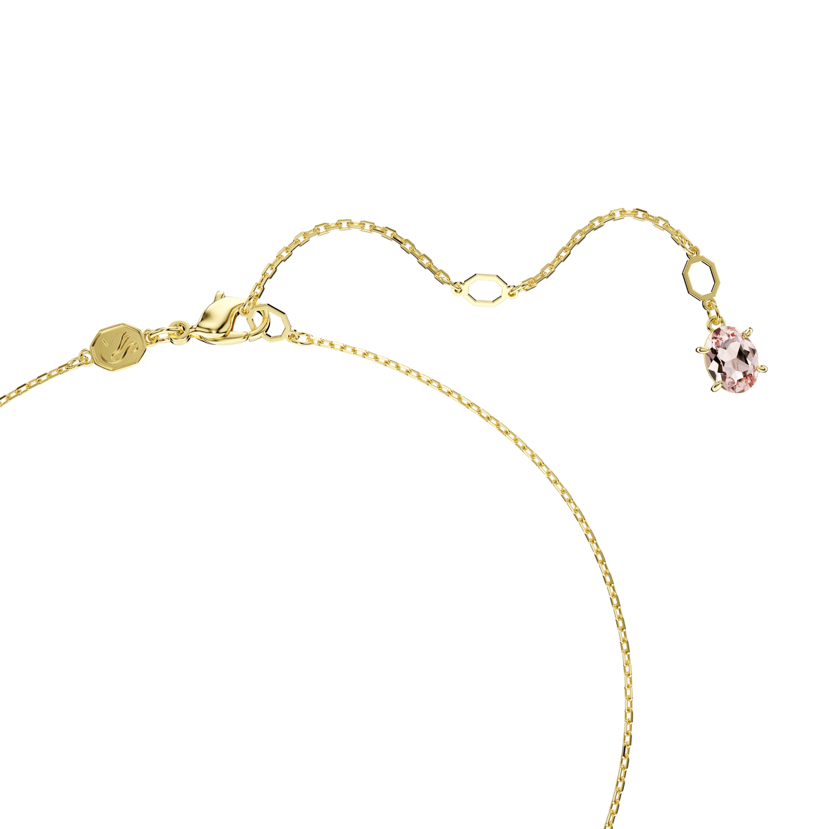 Swarovski Gema Multicoloured Pendant Gold Plated — view 3