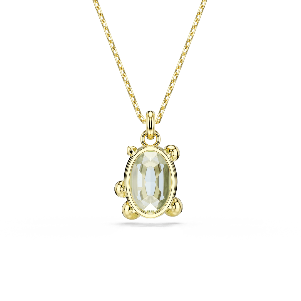 Swarovski Gema Multicoloured Pendant Gold Plated — view 4