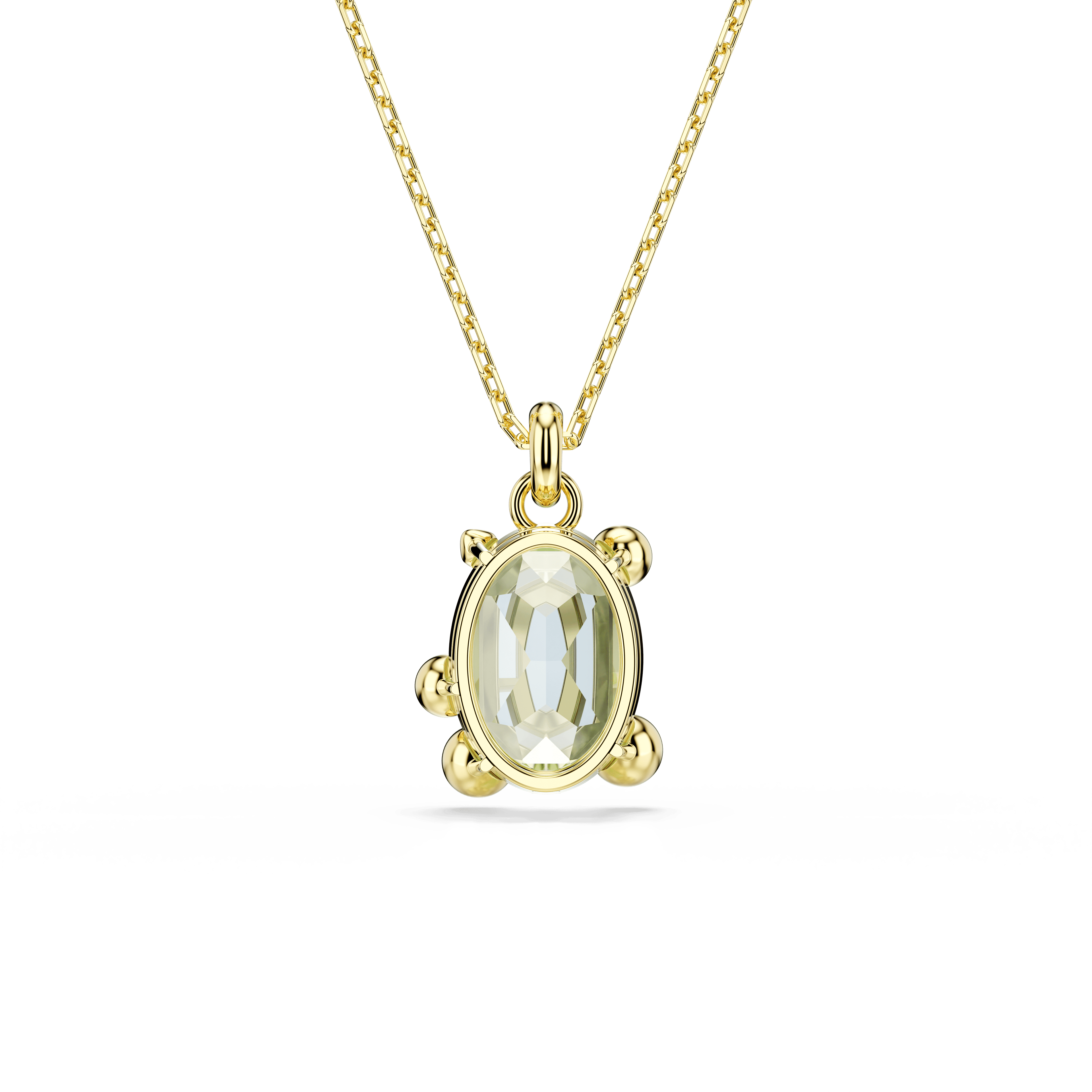 Swarovski Gema Multicoloured Pendant Gold Plated — view 4