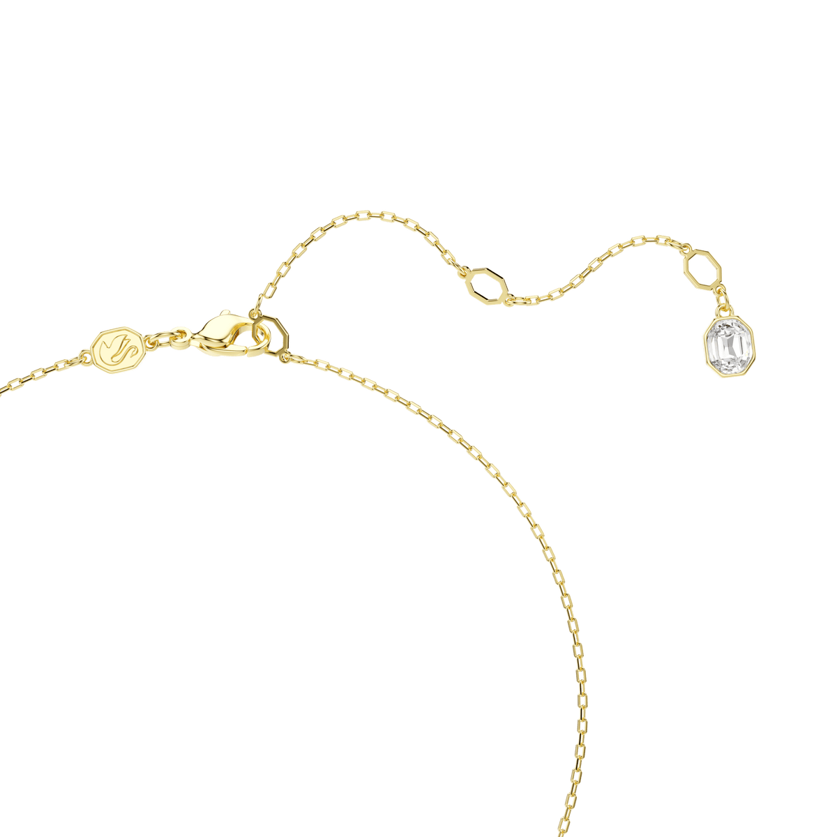 Swarovski Idyllia Multicoloured Butterfly Crystal Pendant Necklace Gold Plated — view 3