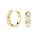 Swarovski Imber Round Cut Bezel Set Hoop Earrings