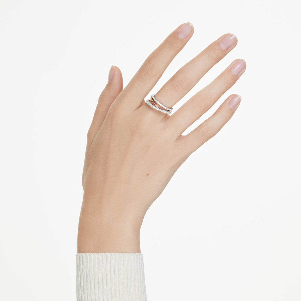 Swarovski Hyperbola 3 Band Mixed Cuts Ring — view 3