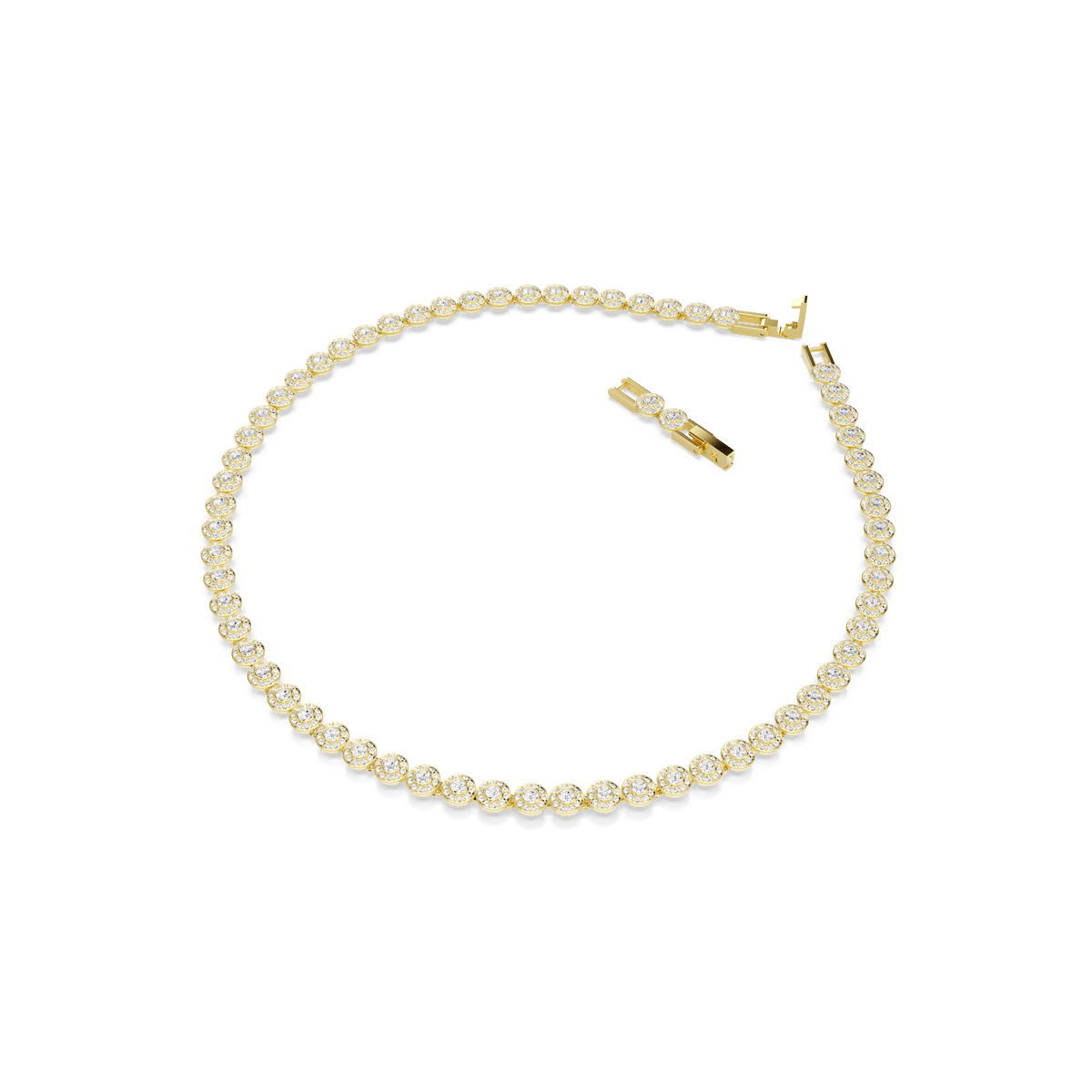 Swarovski Una Angelic Necklace and Bracelet Set Gold Plated