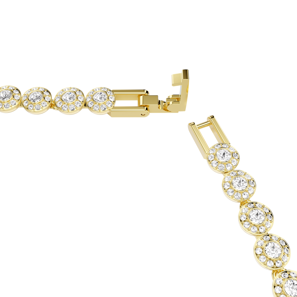 Swarovski Una Angelic Necklace and Bracelet Set Gold Plated