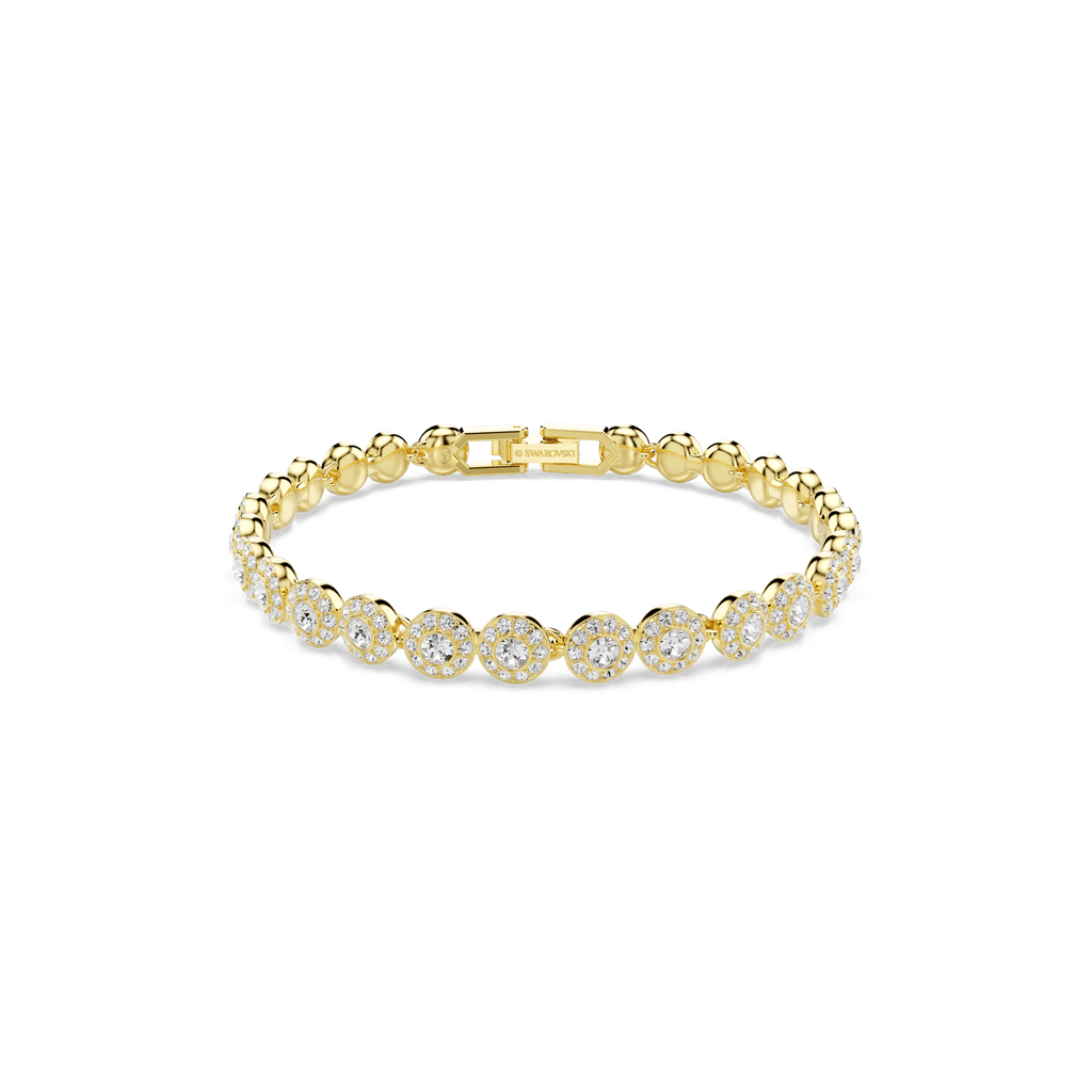Swarovski Una Angelic Necklace and Bracelet Set Gold Plated