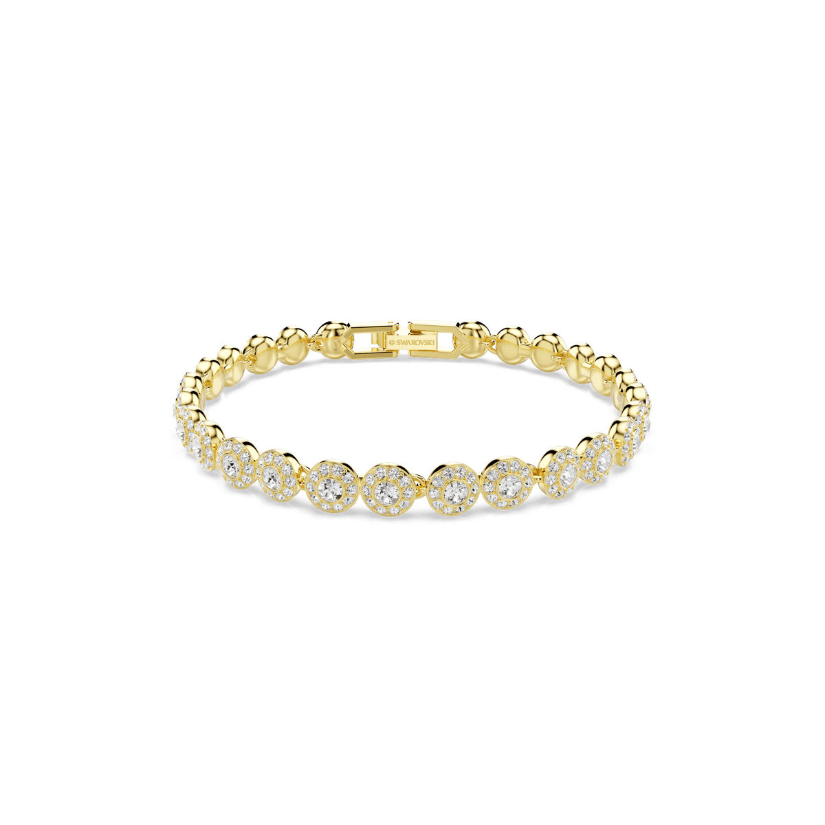 Swarovski Una Angelic Necklace and Bracelet Set Gold Plated