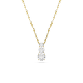 Swarovski Stilla Attract Pendant Round Cut, White, Gold Plated