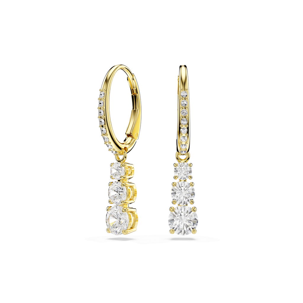 Swarovski Stilla Attract Trilogy Drop Earrings
