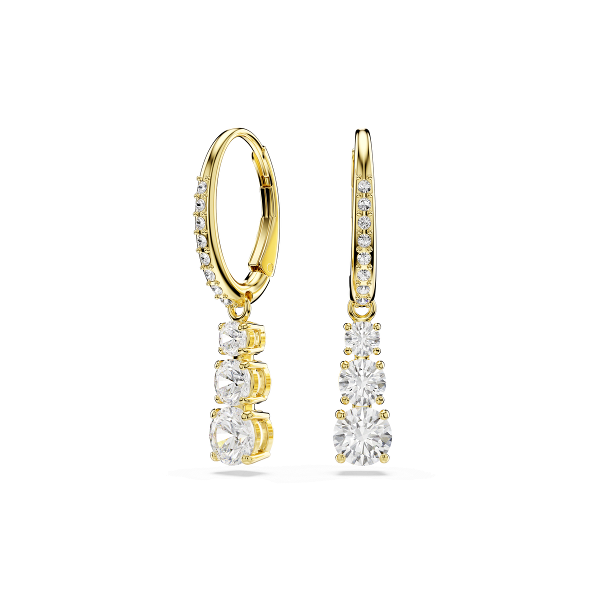 Swarovski Stilla Attract Trilogy Drop Earrings