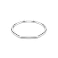 Swarovski Dextera Bangle Octagon Shape, Round cut, White, Rhodium plated