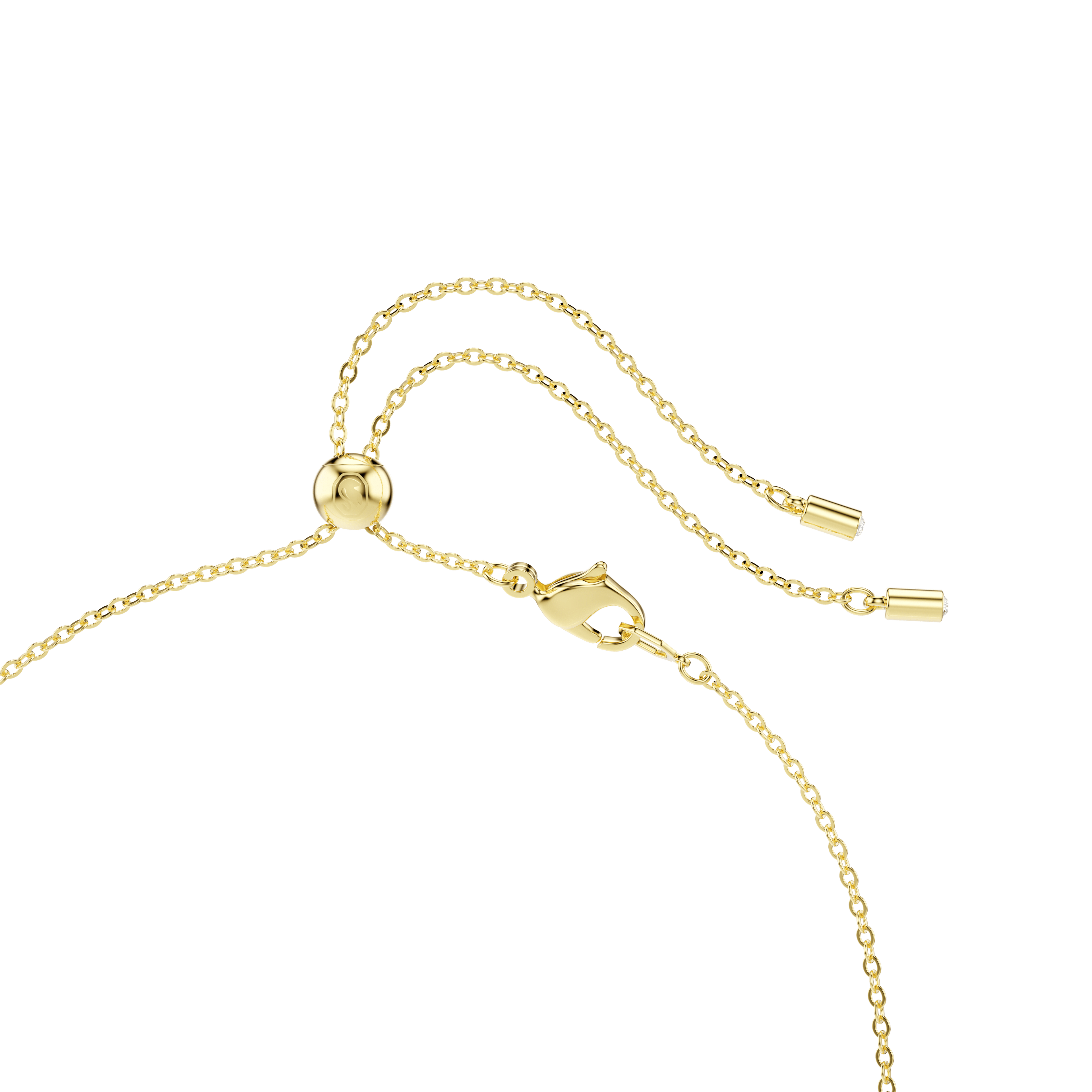 Swarovski Constella Green Mixed Cuts Crystal Necklace Gold Plated — view 4