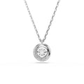 Swarovski Dextera Pendant Round Cut, White, Rhodium Plated