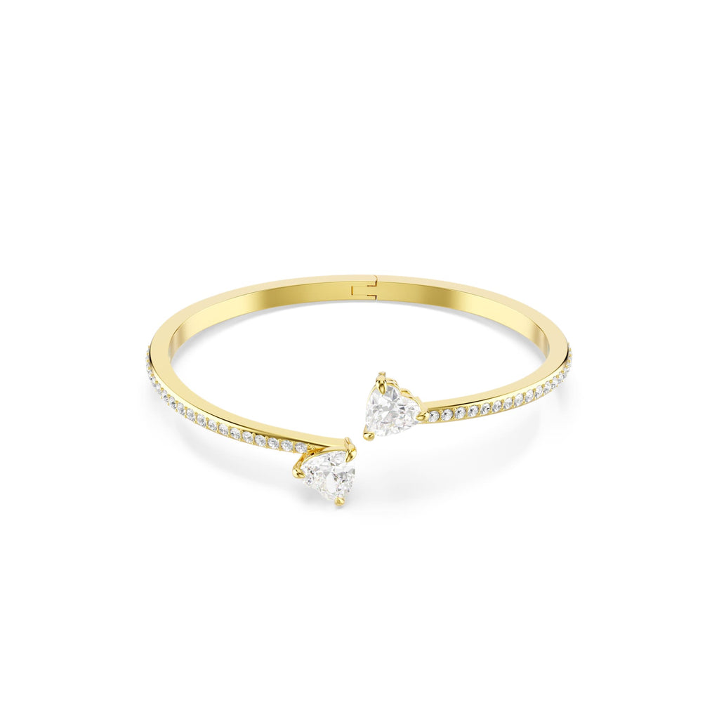 Swarovski Mesmera Attract Heart Bangle Gold Plated — view 2