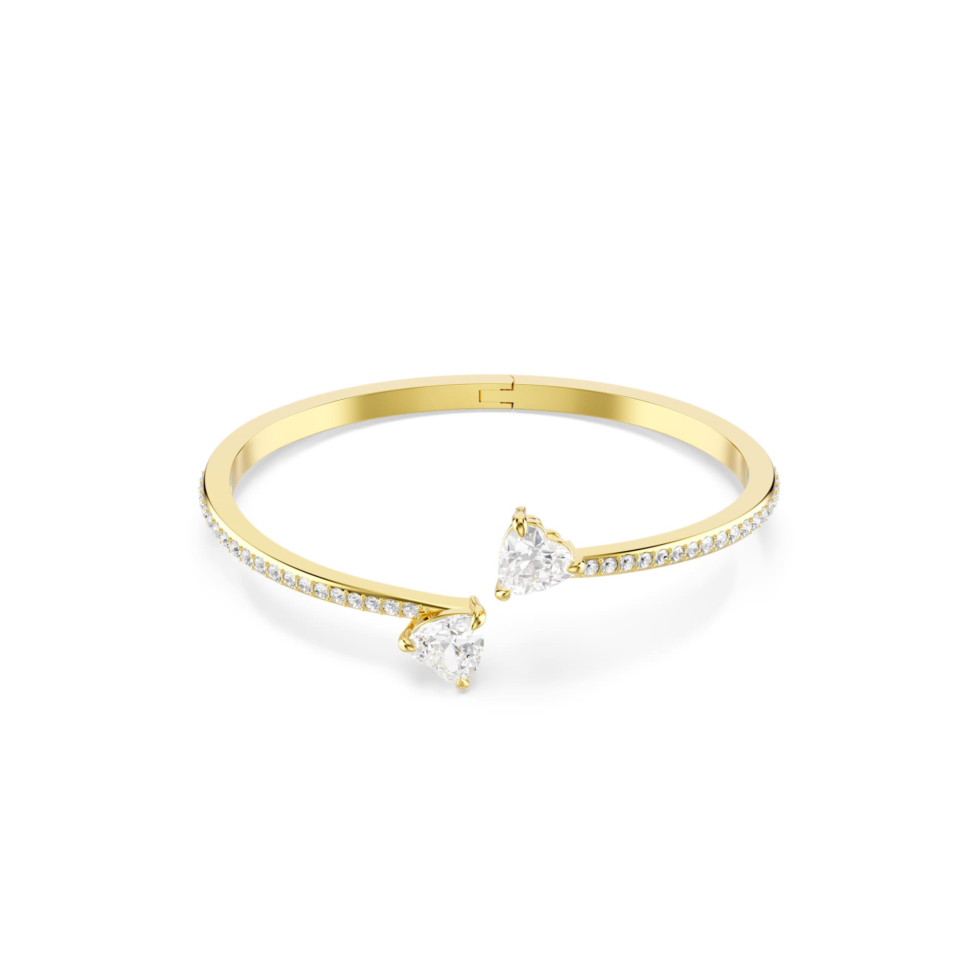 Swarovski Mesmera Attract Heart Bangle Gold Plated — view 2