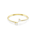 Swarovski Mesmera Attract Heart Bangle Gold Plated