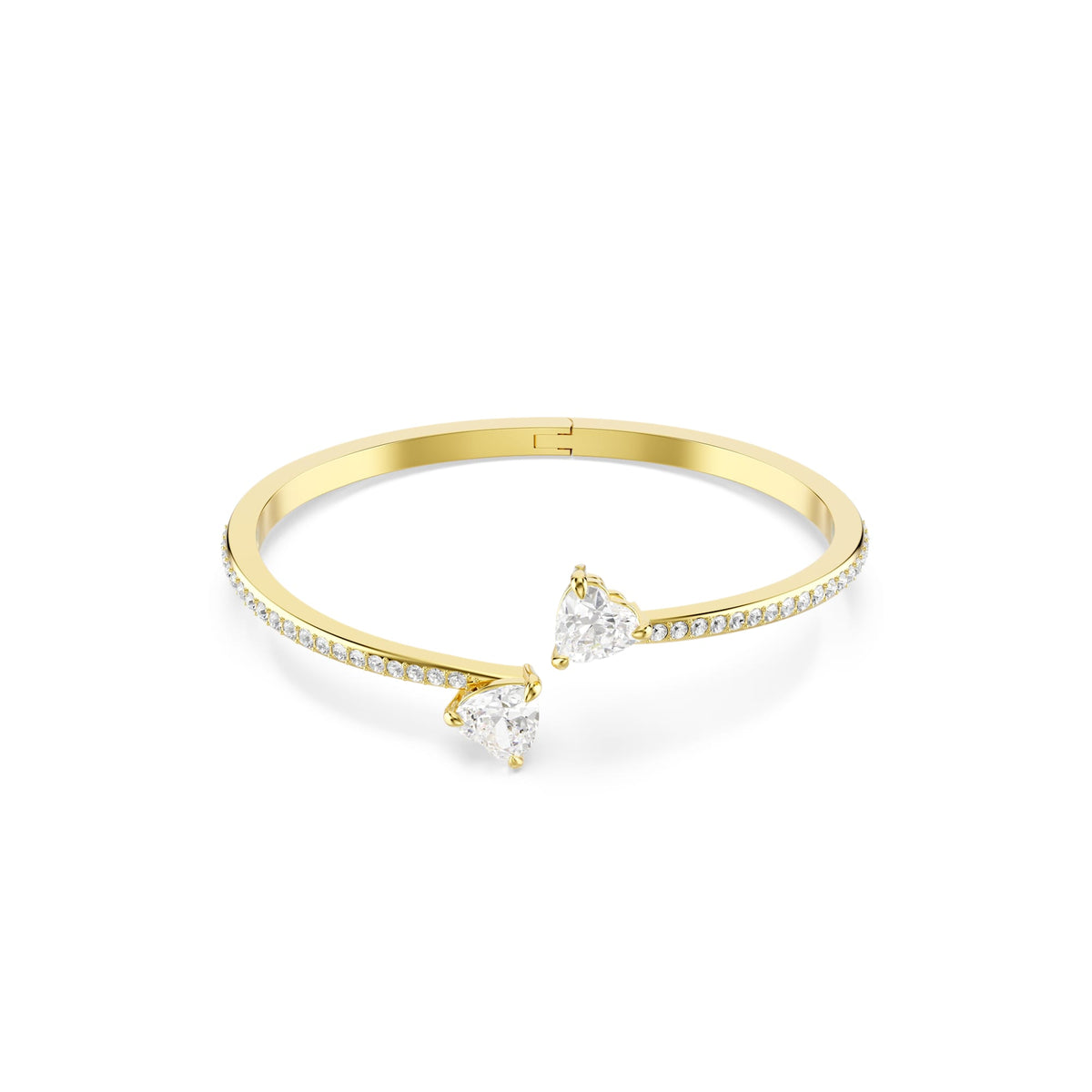 Swarovski Mesmera Attract Heart Bangle Gold Plated