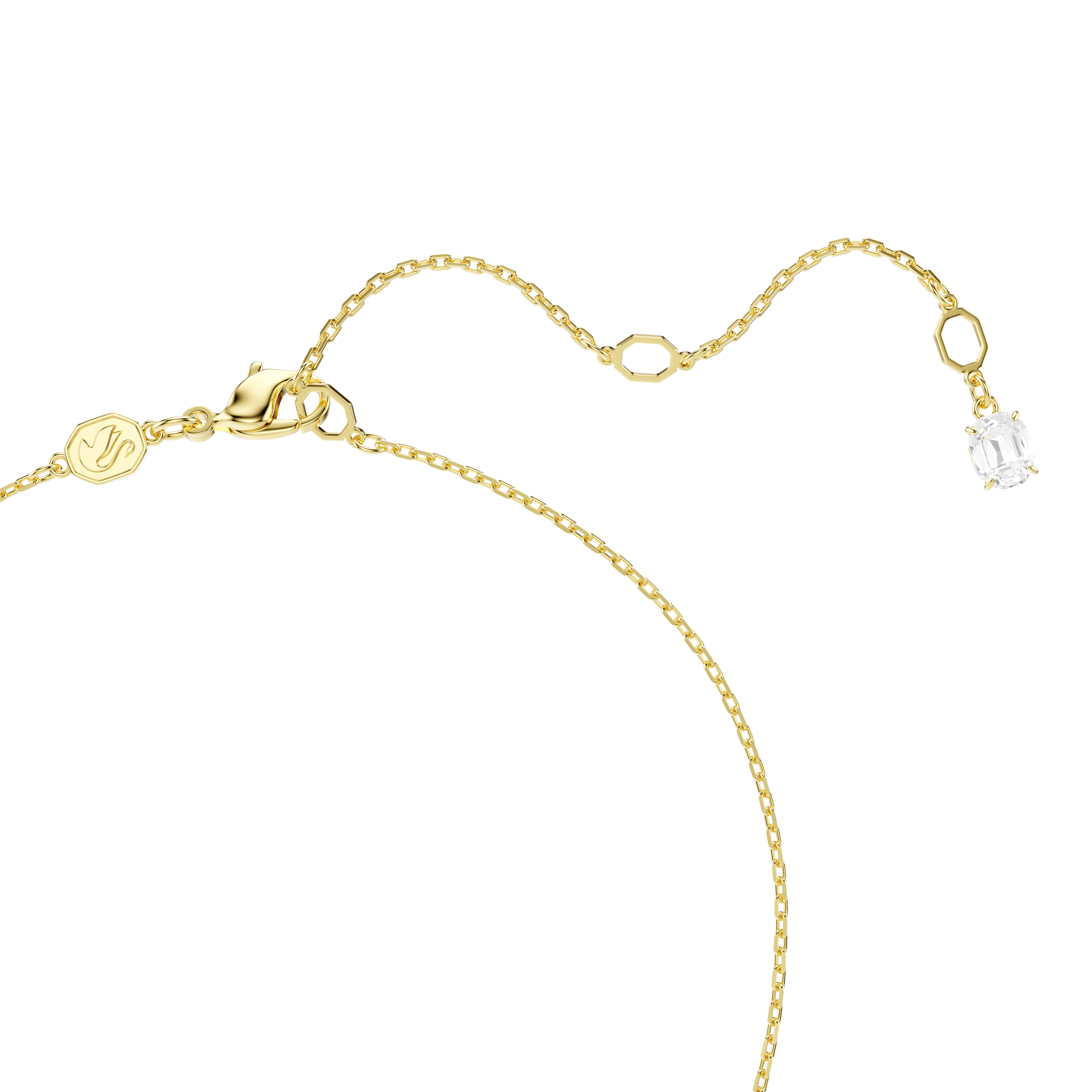 Swarovski Mesmera Attract Hearts Crystal Necklace Rhodium Plated — view 3