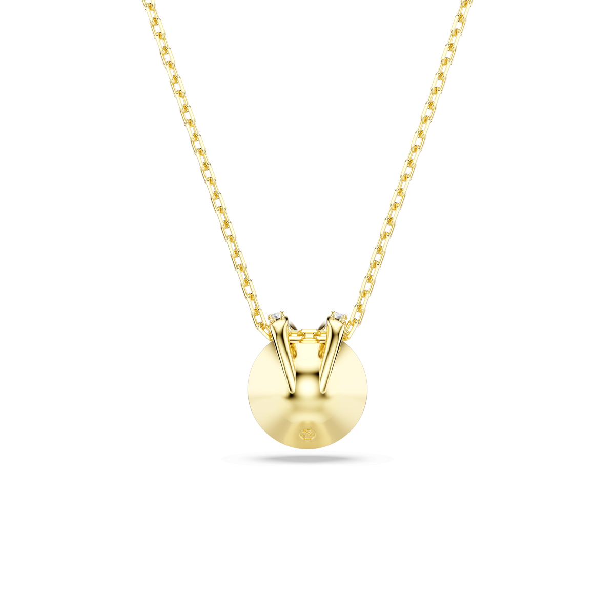 Swarovski Bella V Pendant Round Cut, Green, Gold-tone plated — view 5