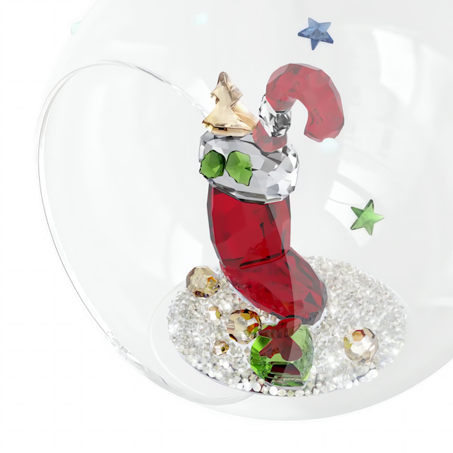Swarovski Holiday Cheers Stocking & Candy Ball Ornament 5735700 — view 2