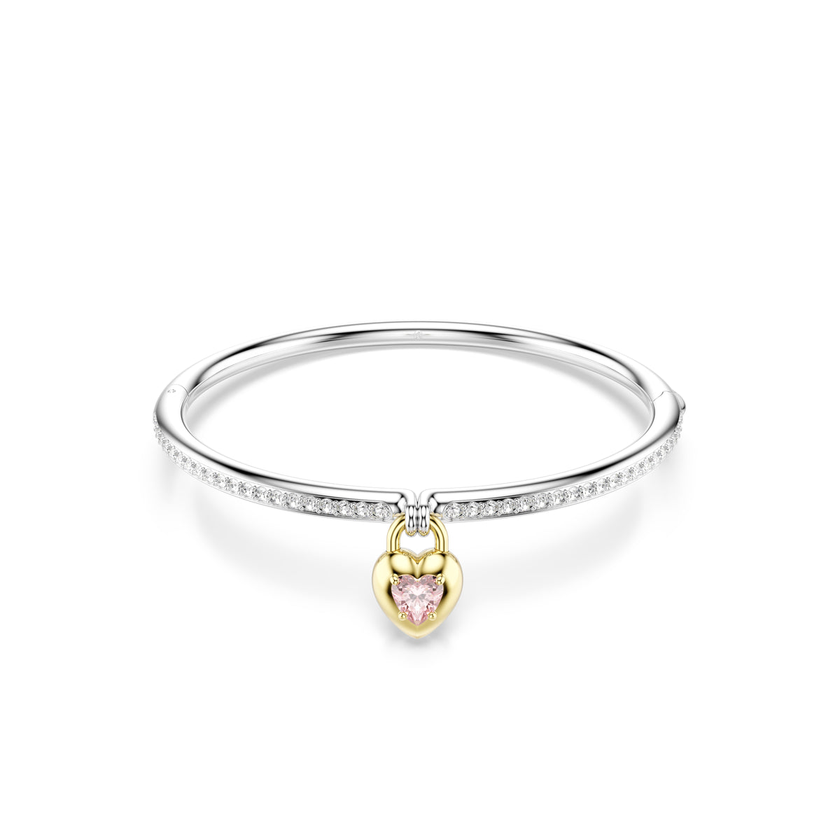 Swarovski Idyllia Pink Heart Drop Bangle