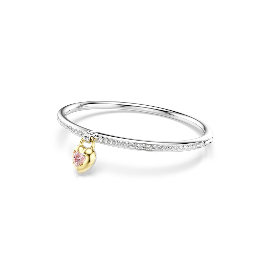Swarovski Idyllia Pink Heart Drop Bangle — view 5