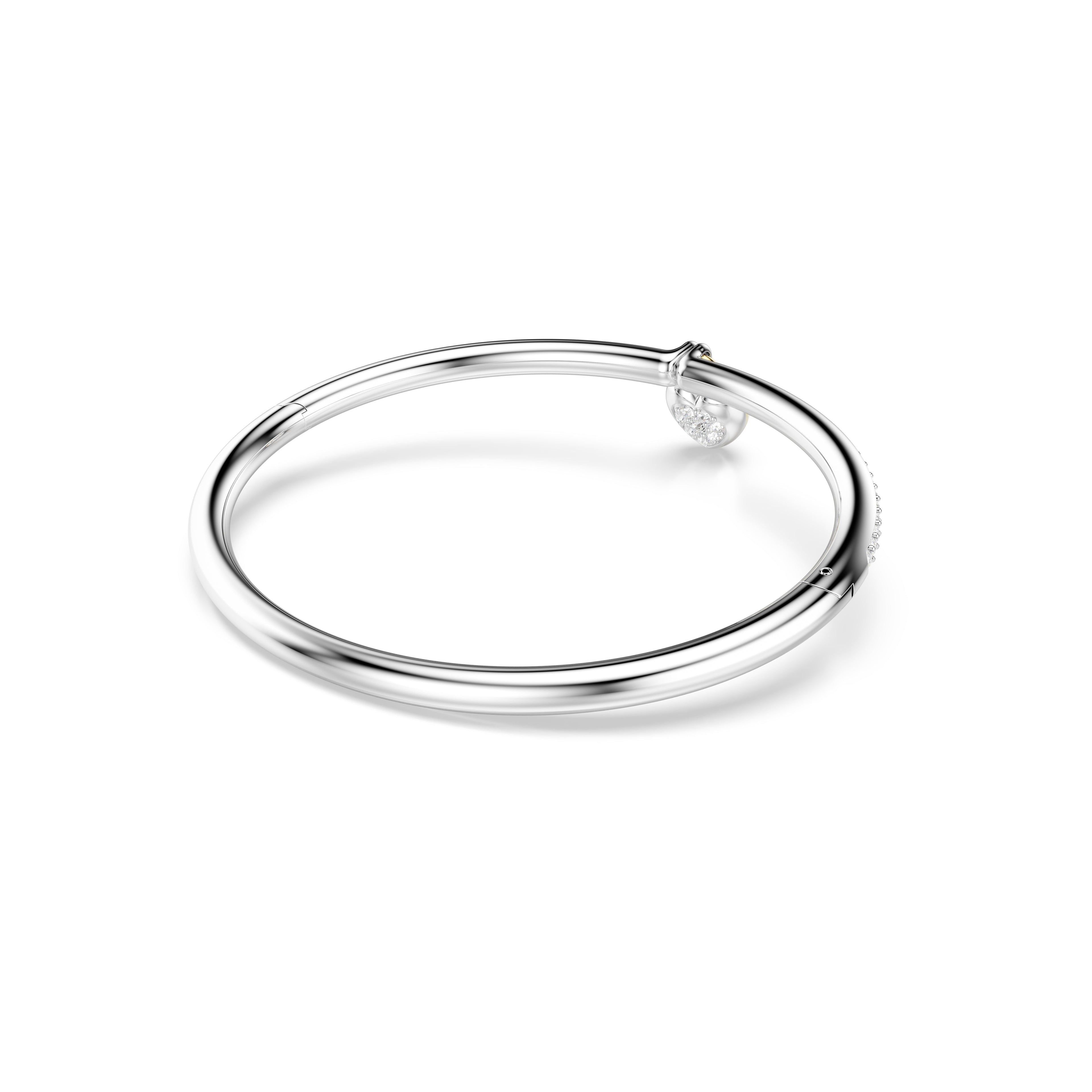 Swarovski Idyllia Pink Heart Drop Bangle — view 3