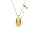 Swarovski Idyllia Pink Heart With Key Necklace 5737288