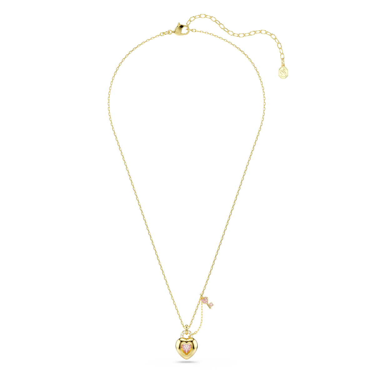 Swarovski Idyllia Pink Heart With Key Necklace 5737288 — view 4