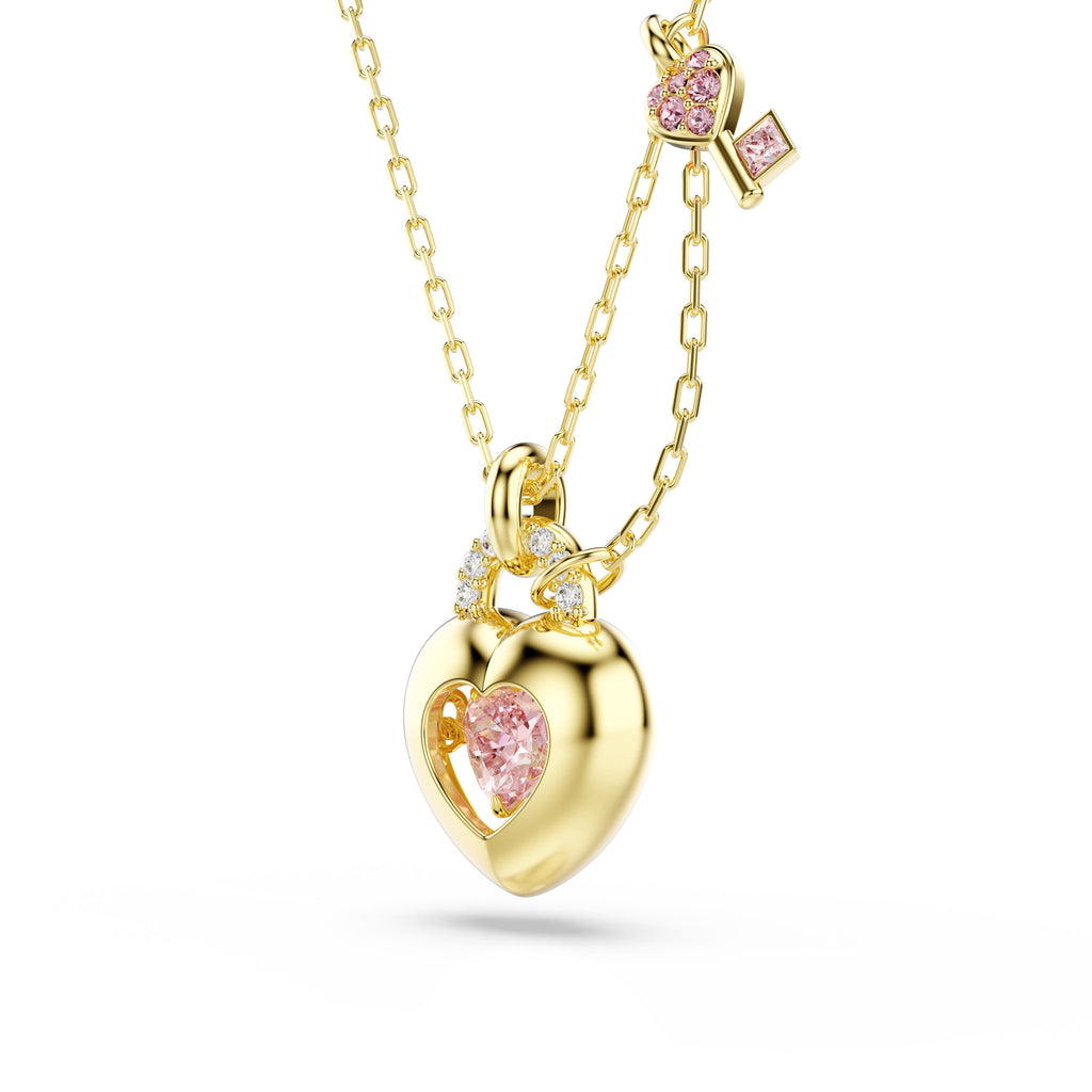 Swarovski Idyllia Pink Heart With Key Necklace 5737288 — view 2