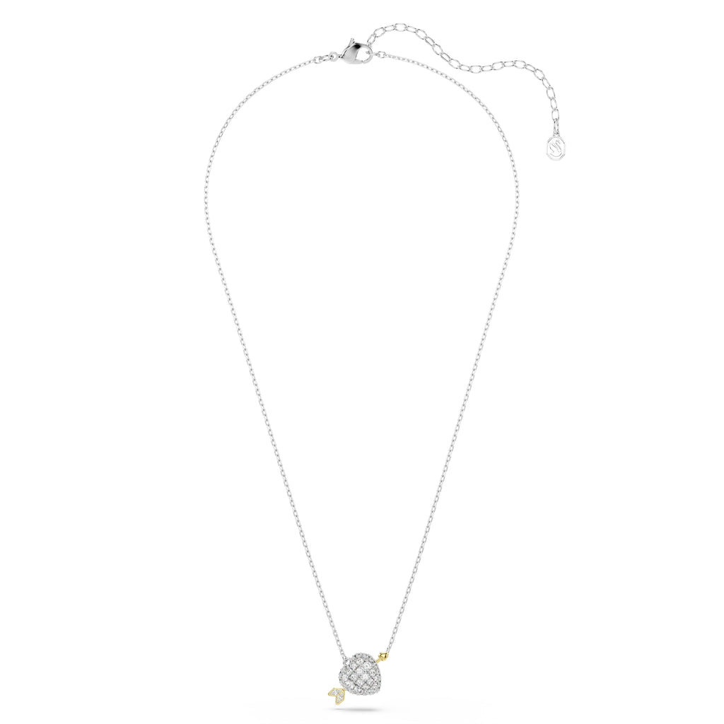 Swarovski Two-Tone Idyllia Pave' Heart With Arrow Necklace 5737291 — view 4