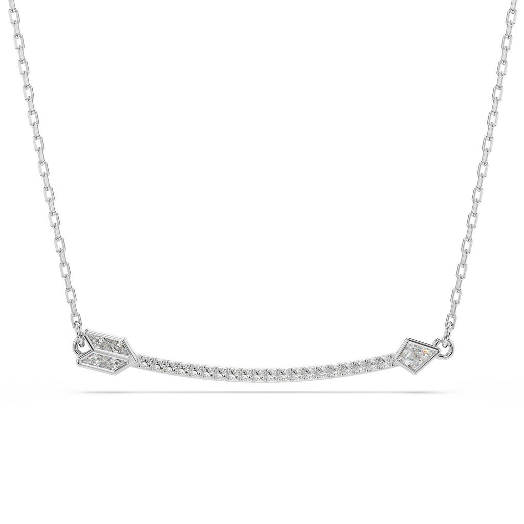 Swarovski Idyllia Rhodium Plated Arrow Necklace