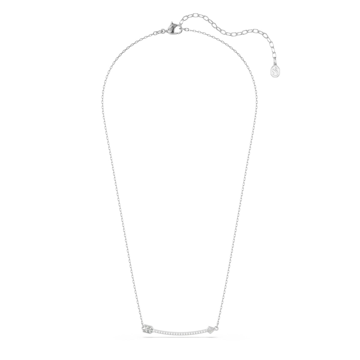 Swarovski Idyllia Rhodium Plated Arrow Necklace — view 2