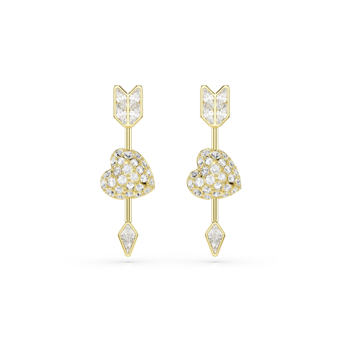Swarovski Idyllia Heart With Arrow Earrings