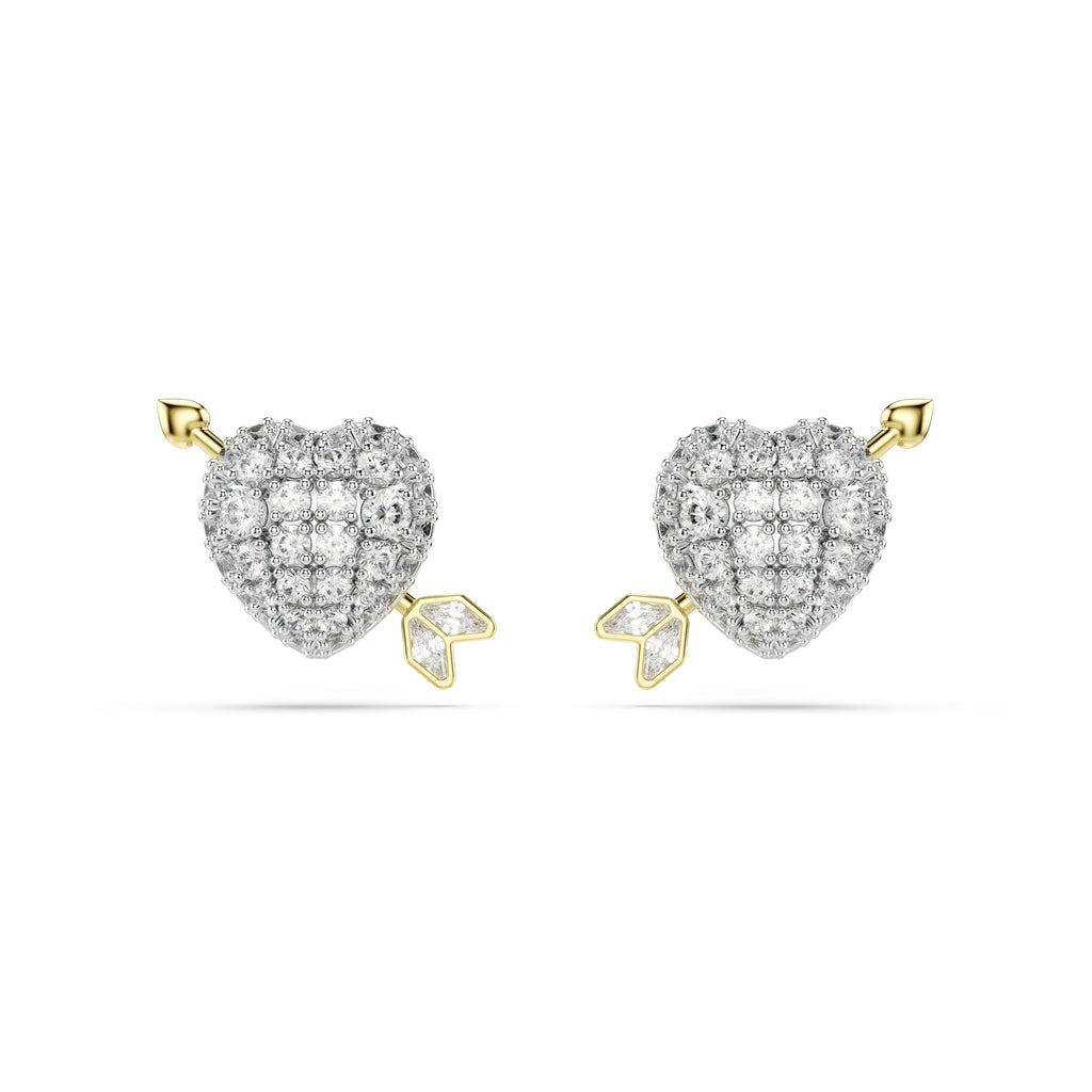 Swarovski Idyllia Heart With Arrow Stud Earrings