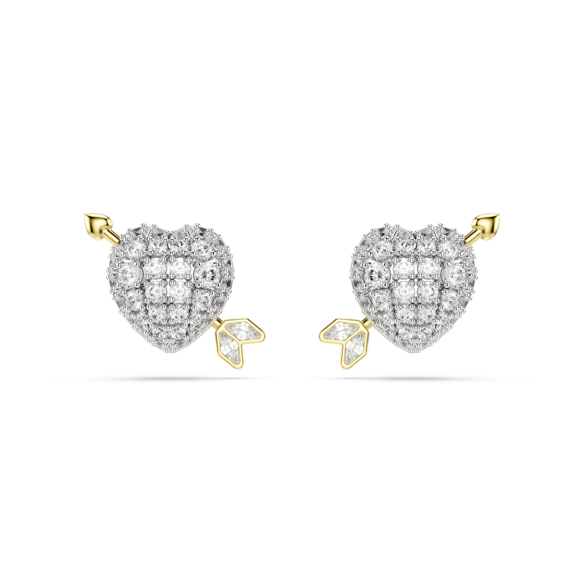 Swarovski Idyllia Heart With Arrow Stud Earrings