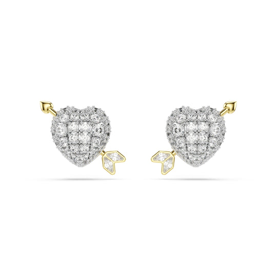 Swarovski Idyllia Heart With Arrow Stud Earrings