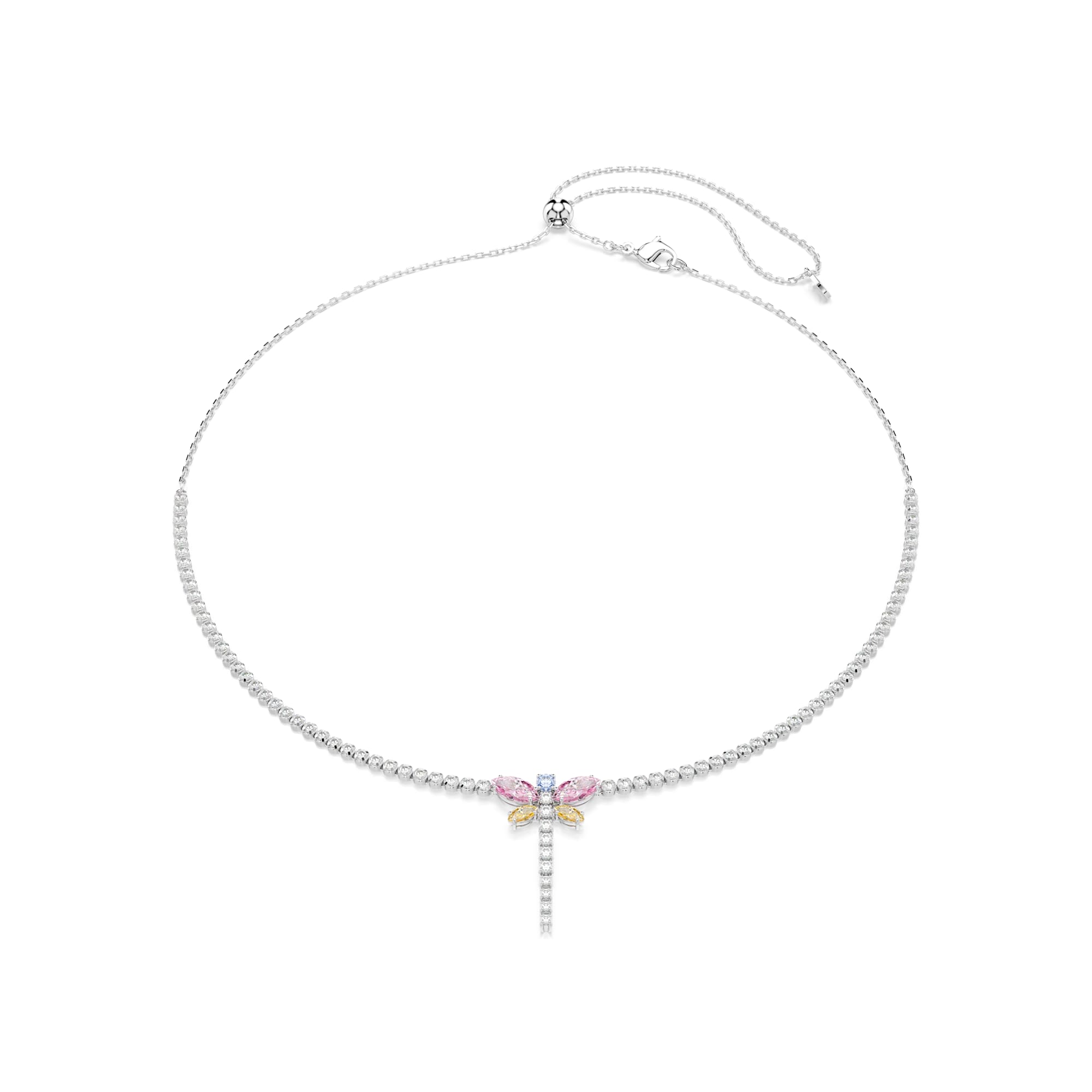 Swarovski Ariana Grande x Dragonfly Crystal Tennis Y Necklace