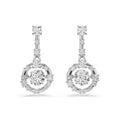 Swarovski Constella Drop Earrings With Dancing Stone