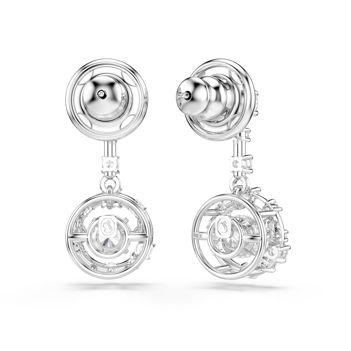 Swarovski Constella Drop Earrings With Dancing Stone — view 4